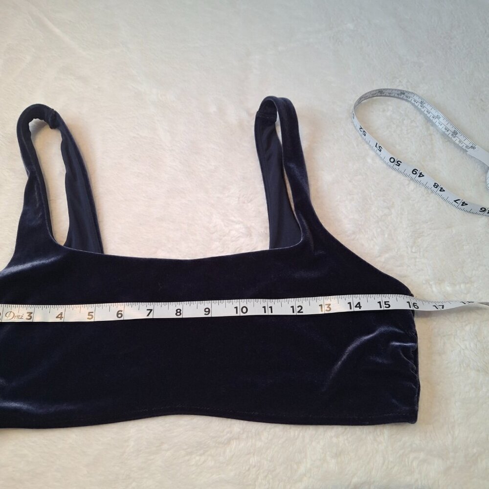 Aerie Bralette Velvet Scoop Sz XL Pullover Whimsygoth Boho Layering - Picture 10 of 13